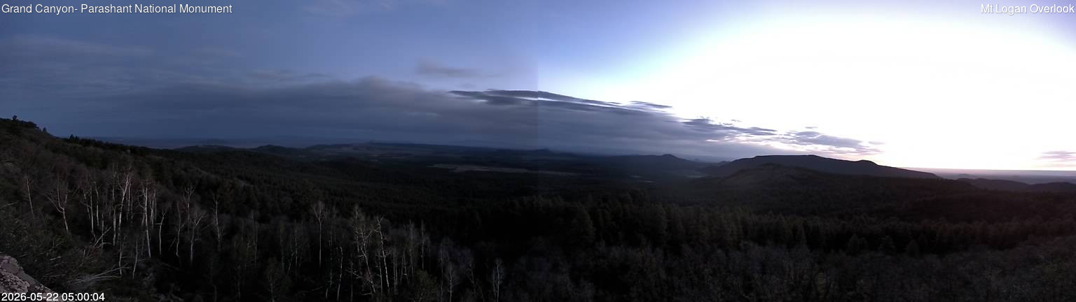 time-lapse frame, Mt Logan webcam