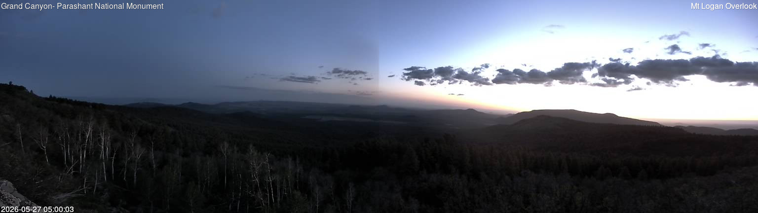 time-lapse frame, Mt Logan webcam