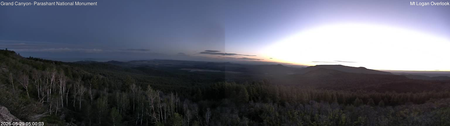 time-lapse frame, Mt Logan webcam