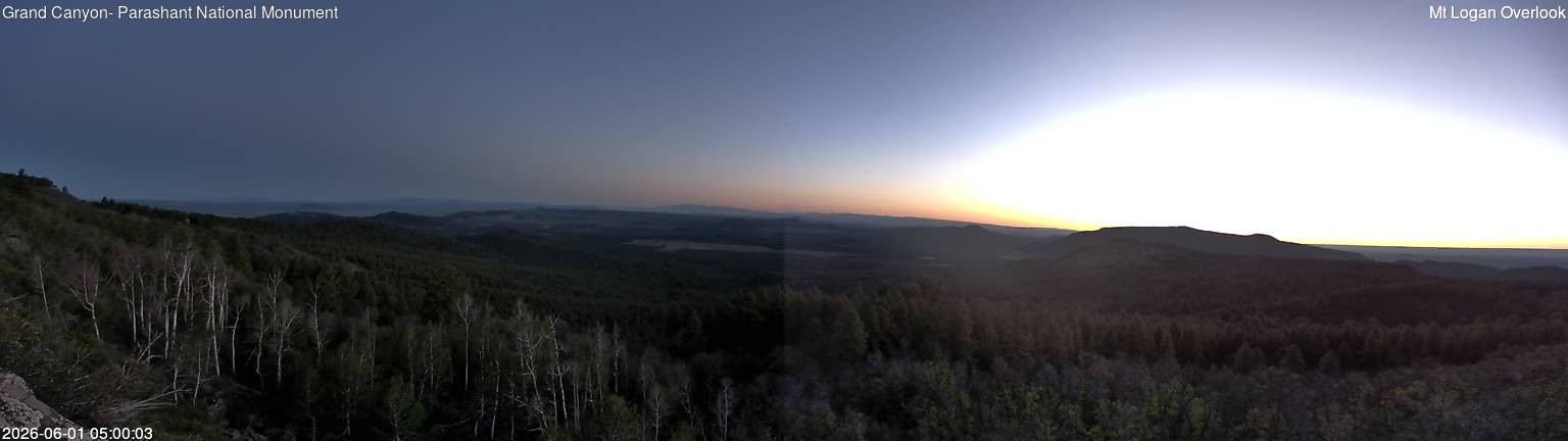 time-lapse frame, Mt Logan webcam