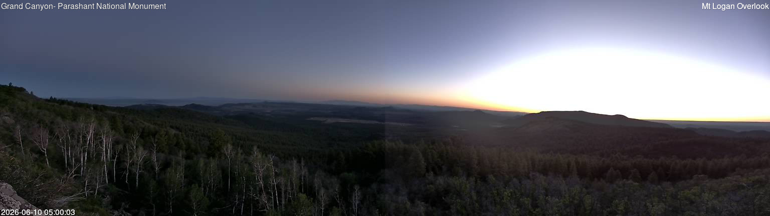 time-lapse frame, Mt Logan webcam