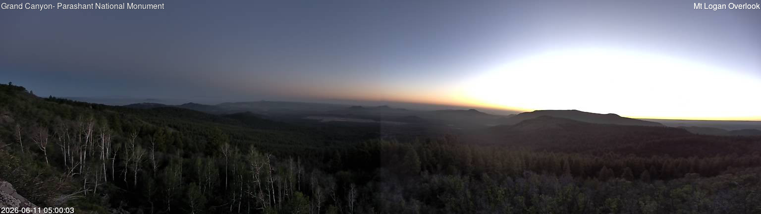time-lapse frame, Mt Logan webcam