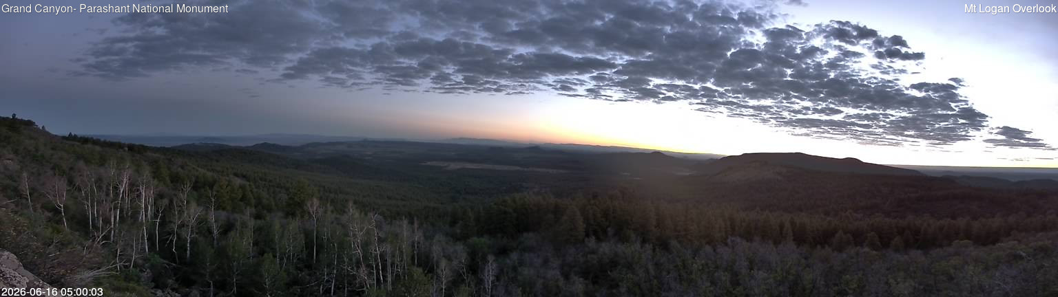 time-lapse frame, Mt Logan webcam