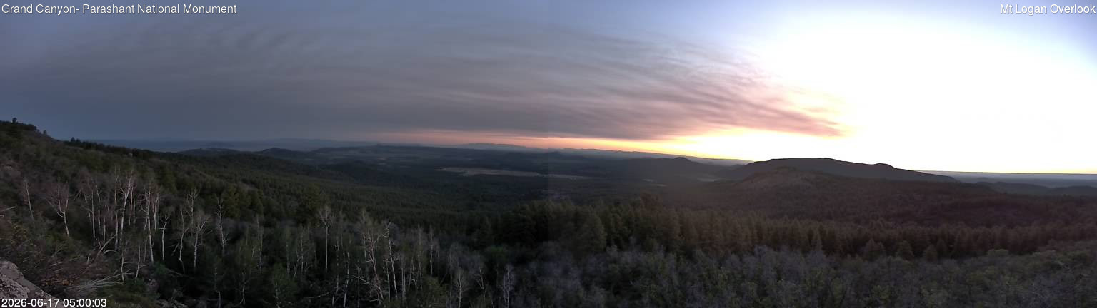 time-lapse frame, Mt Logan webcam