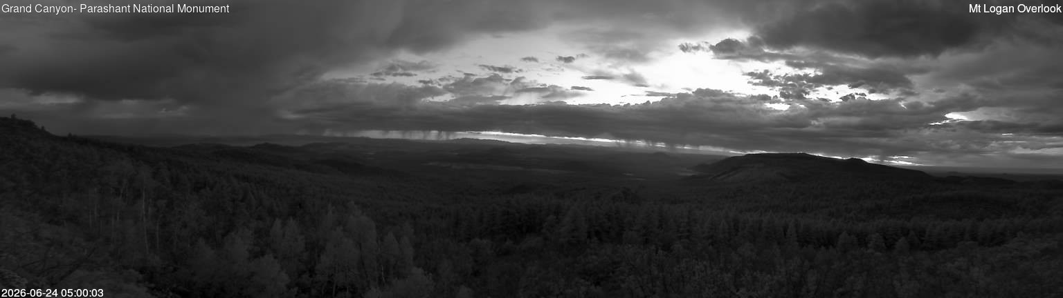 time-lapse frame, Mt Logan webcam