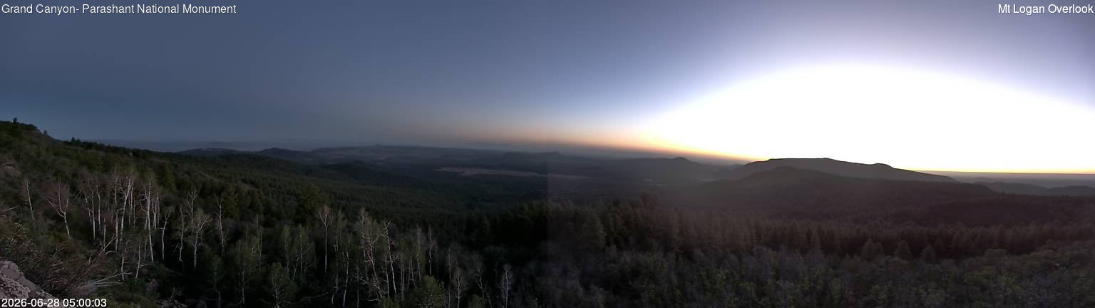 time-lapse frame, Mt Logan webcam
