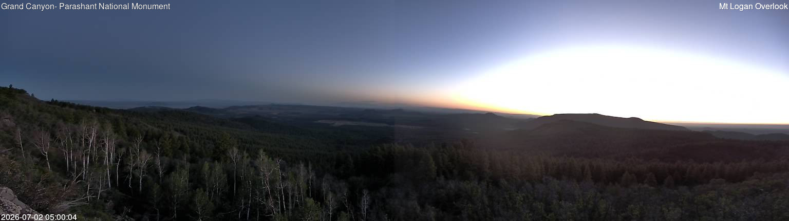 time-lapse frame, Mt Logan webcam