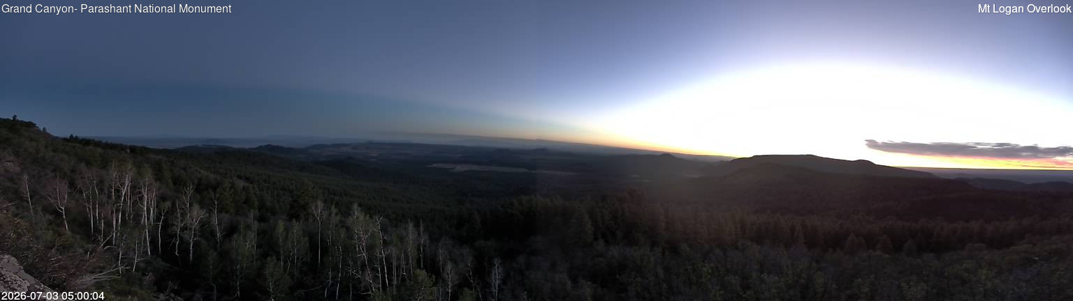 time-lapse frame, Mt Logan webcam