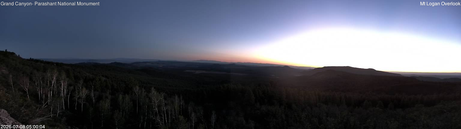 time-lapse frame, Mt Logan webcam