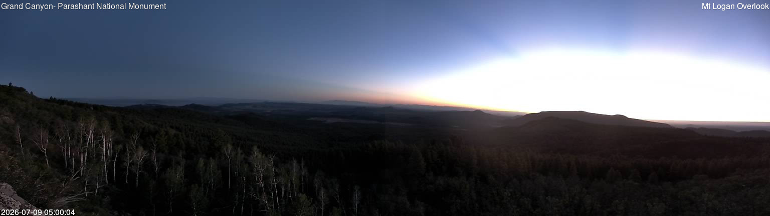 time-lapse frame, Mt Logan webcam