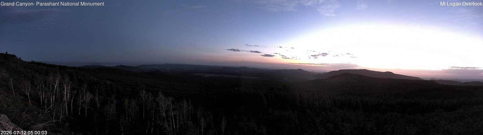 time-lapse frame, Mt Logan webcam