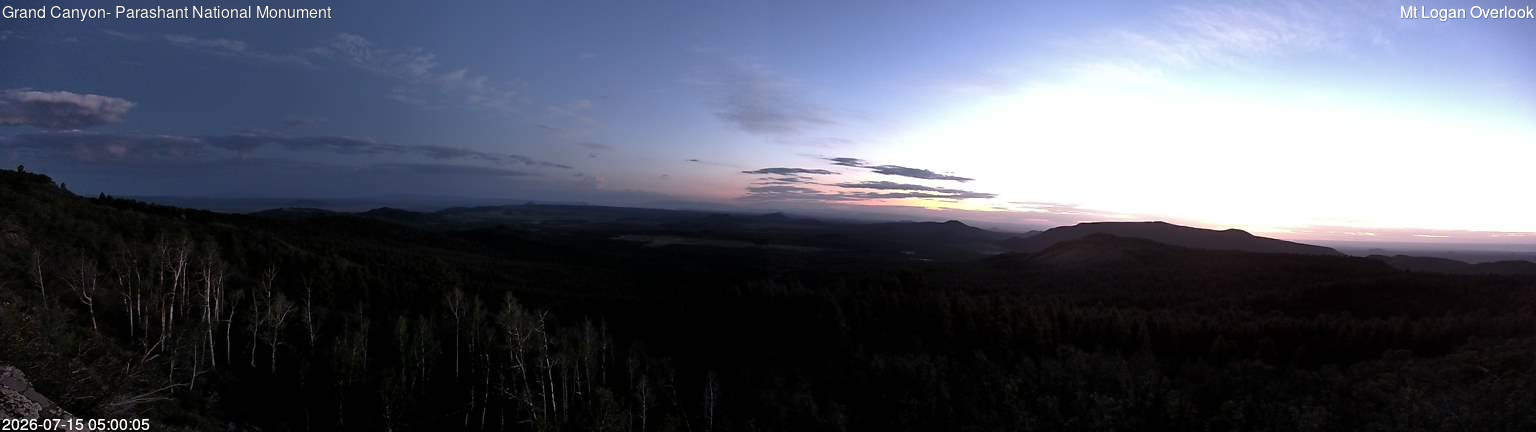 time-lapse frame, Mt Logan webcam