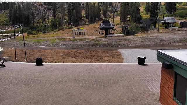 view from Palisades Alpine Lodge on 2026-08-17