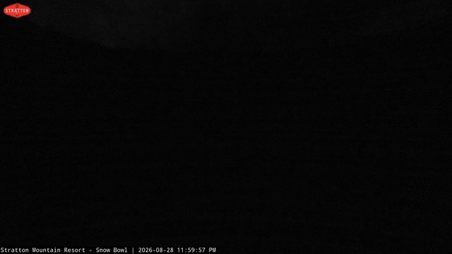 time-lapse frame, Stratton Snow Bowl webcam
