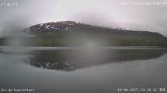 view from Lesjaskogsvatnet on 2025-06-10