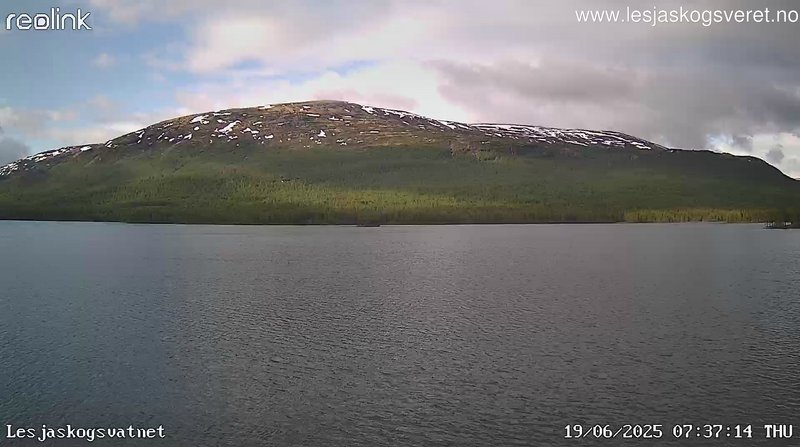 time-lapse frame, Lesjaskogsvatnet webcam