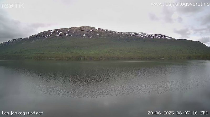 time-lapse frame, Lesjaskogsvatnet webcam