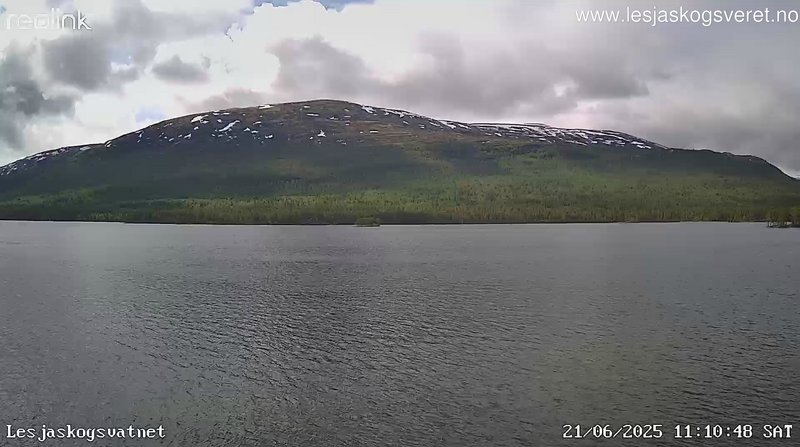 time-lapse frame, Lesjaskogsvatnet webcam