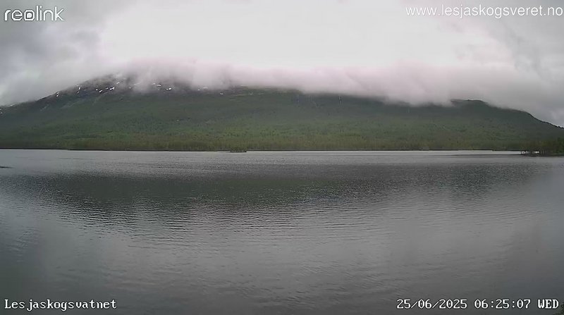 time-lapse frame, Lesjaskogsvatnet webcam