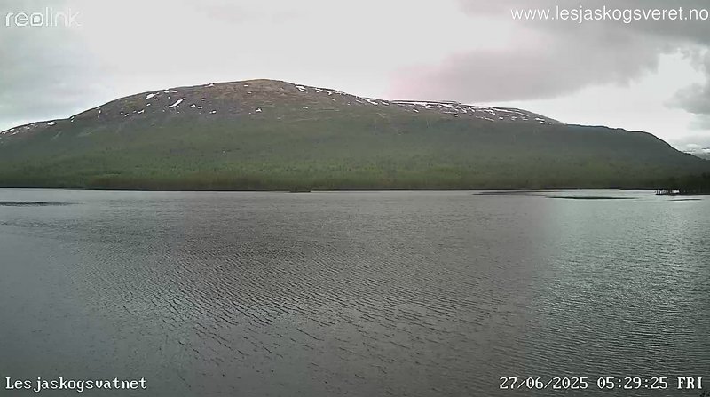 time-lapse frame, Lesjaskogsvatnet webcam