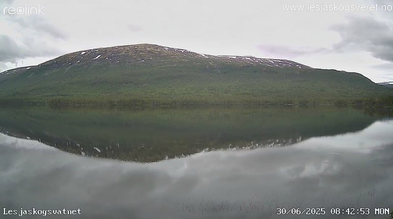 time-lapse frame, Lesjaskogsvatnet webcam