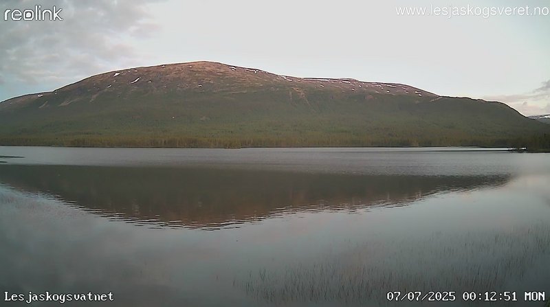 time-lapse frame, Lesjaskogsvatnet webcam