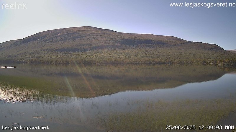 time-lapse frame, Lesjaskogsvatnet webcam