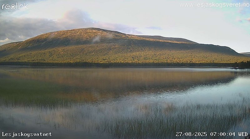 time-lapse frame, Lesjaskogsvatnet webcam