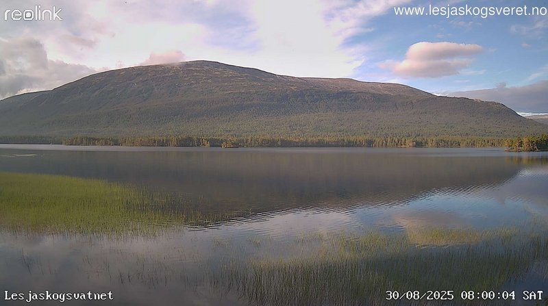 time-lapse frame, Lesjaskogsvatnet webcam