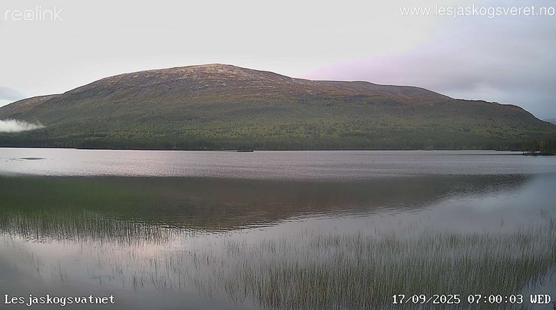 time-lapse frame, Lesjaskogsvatnet webcam
