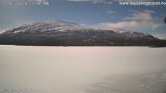 view from Lesjaskogsvatnet on 2026-04-07