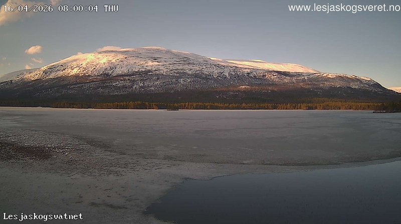 time-lapse frame, Lesjaskogsvatnet webcam