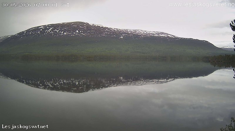 time-lapse frame, Lesjaskogsvatnet webcam
