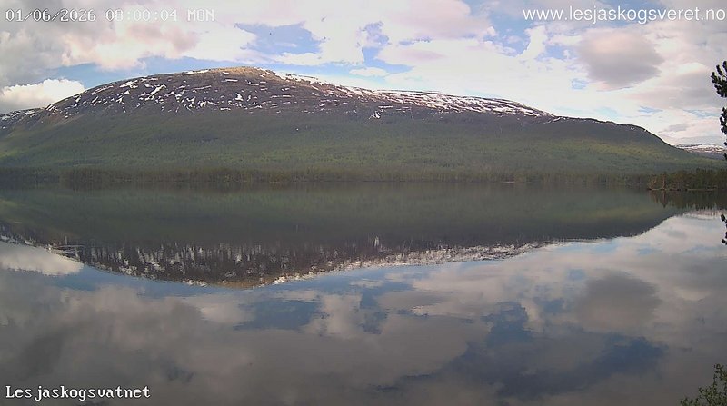 time-lapse frame, Lesjaskogsvatnet webcam