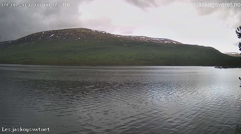 time-lapse frame, Lesjaskogsvatnet webcam
