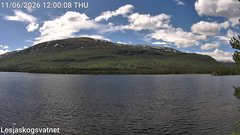 view from Lesjaskogsvatnet on 2026-06-11