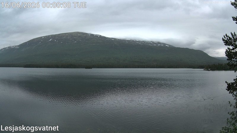 time-lapse frame, Lesjaskogsvatnet webcam