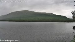 view from Lesjaskogsvatnet on 2026-06-20