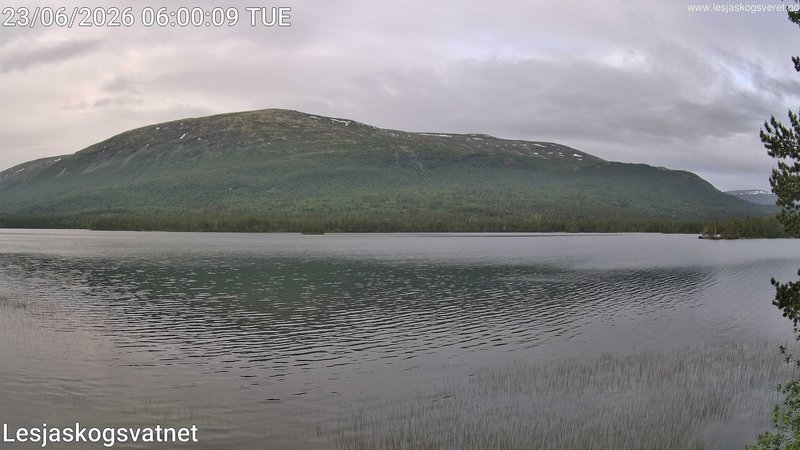 time-lapse frame, Lesjaskogsvatnet webcam