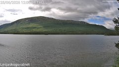 view from Lesjaskogsvatnet on 2026-06-25