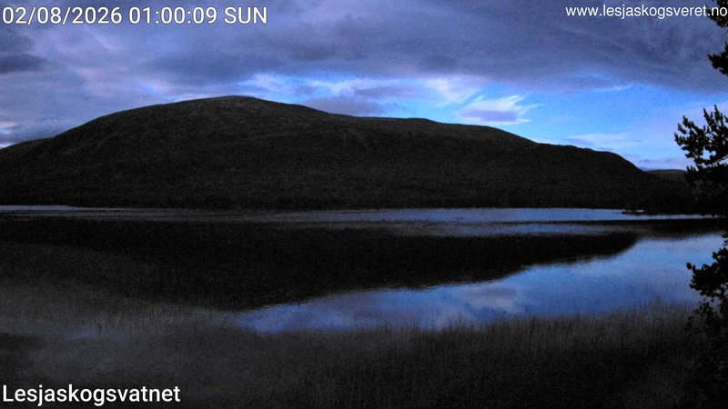 time-lapse frame, Lesjaskogsvatnet webcam