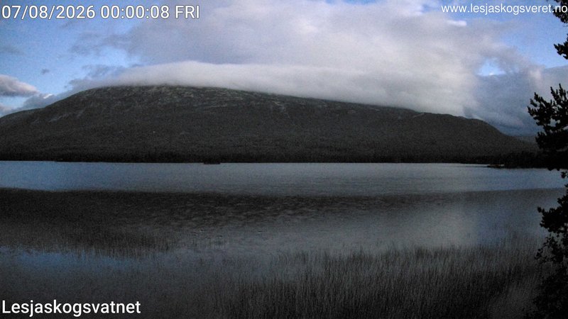 time-lapse frame, Lesjaskogsvatnet webcam