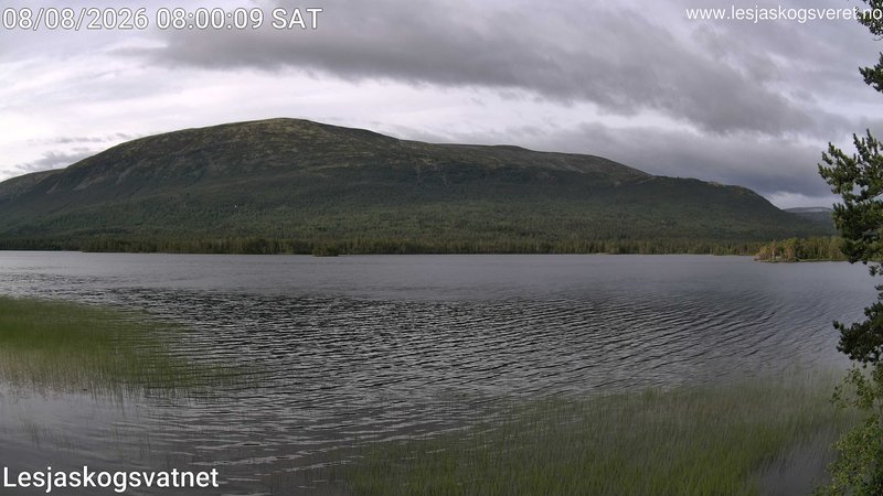 time-lapse frame, Lesjaskogsvatnet webcam