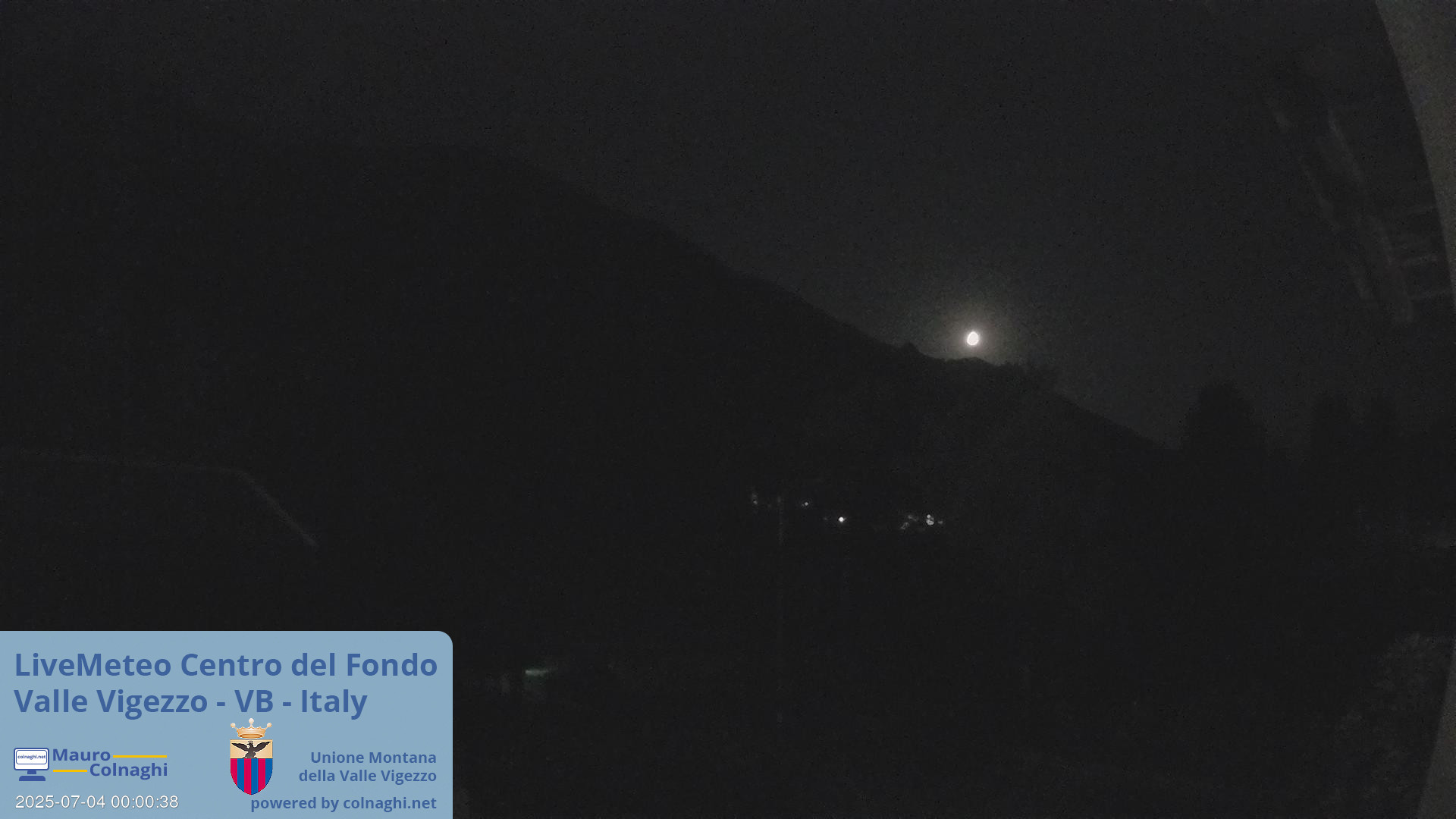 time-lapse frame, Unione Montana Valle Vigezzo webcam