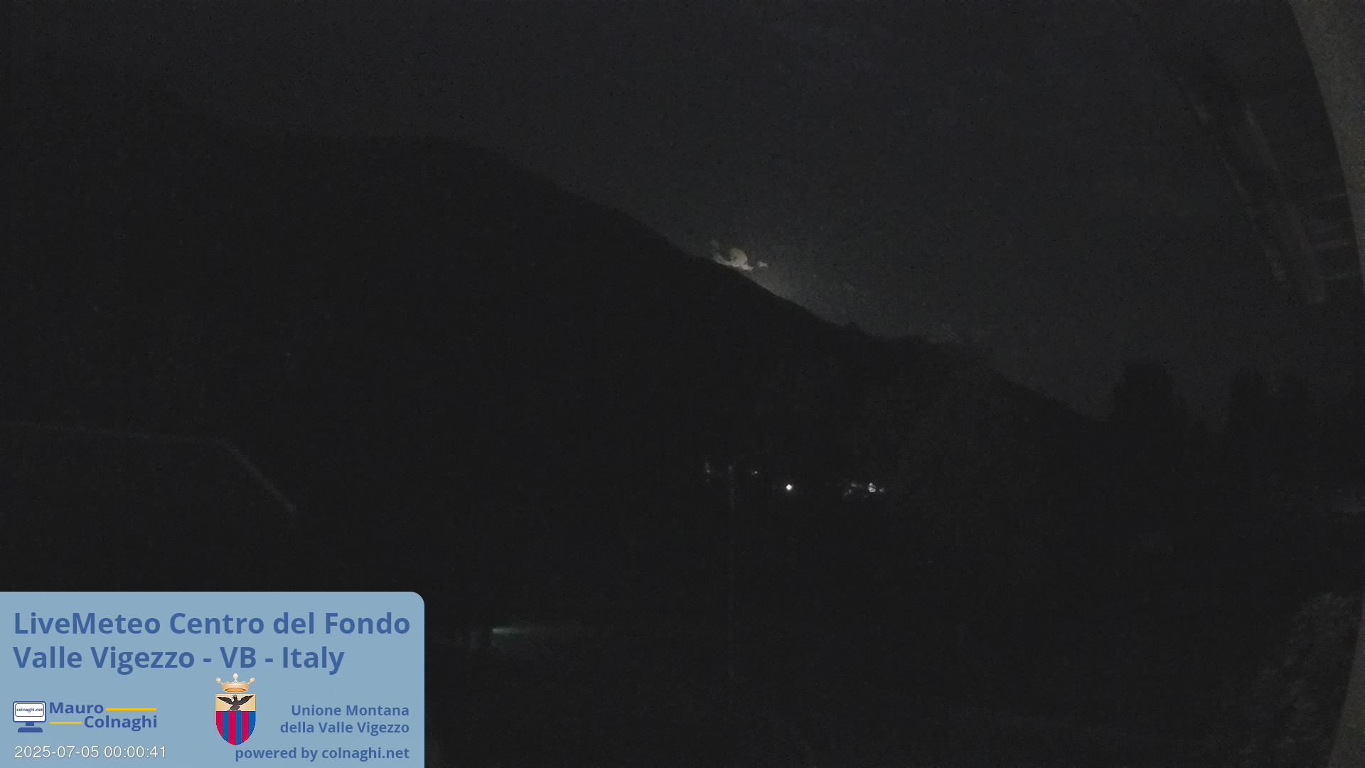 time-lapse frame, Unione Montana Valle Vigezzo webcam