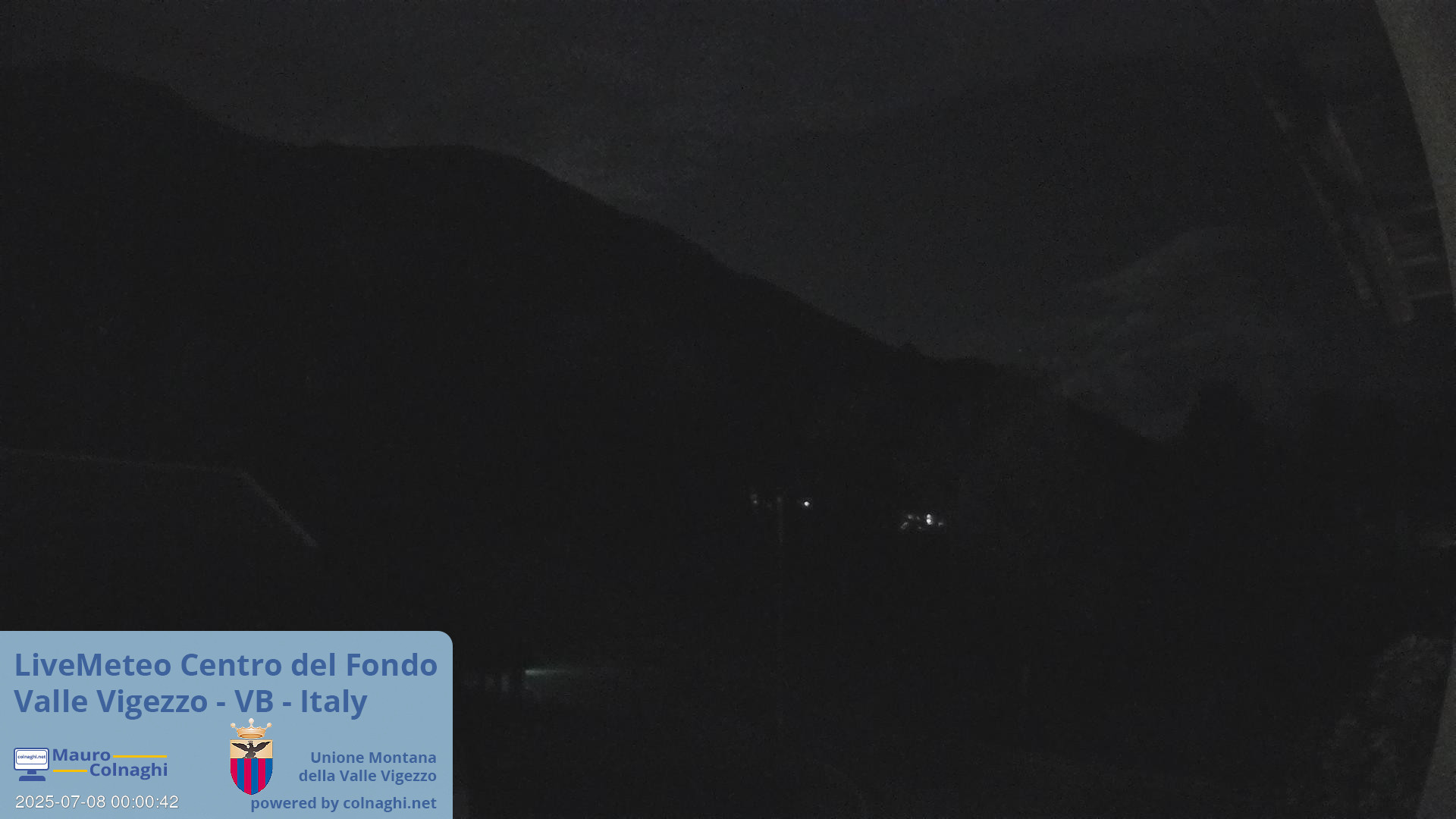 time-lapse frame, Unione Montana Valle Vigezzo webcam