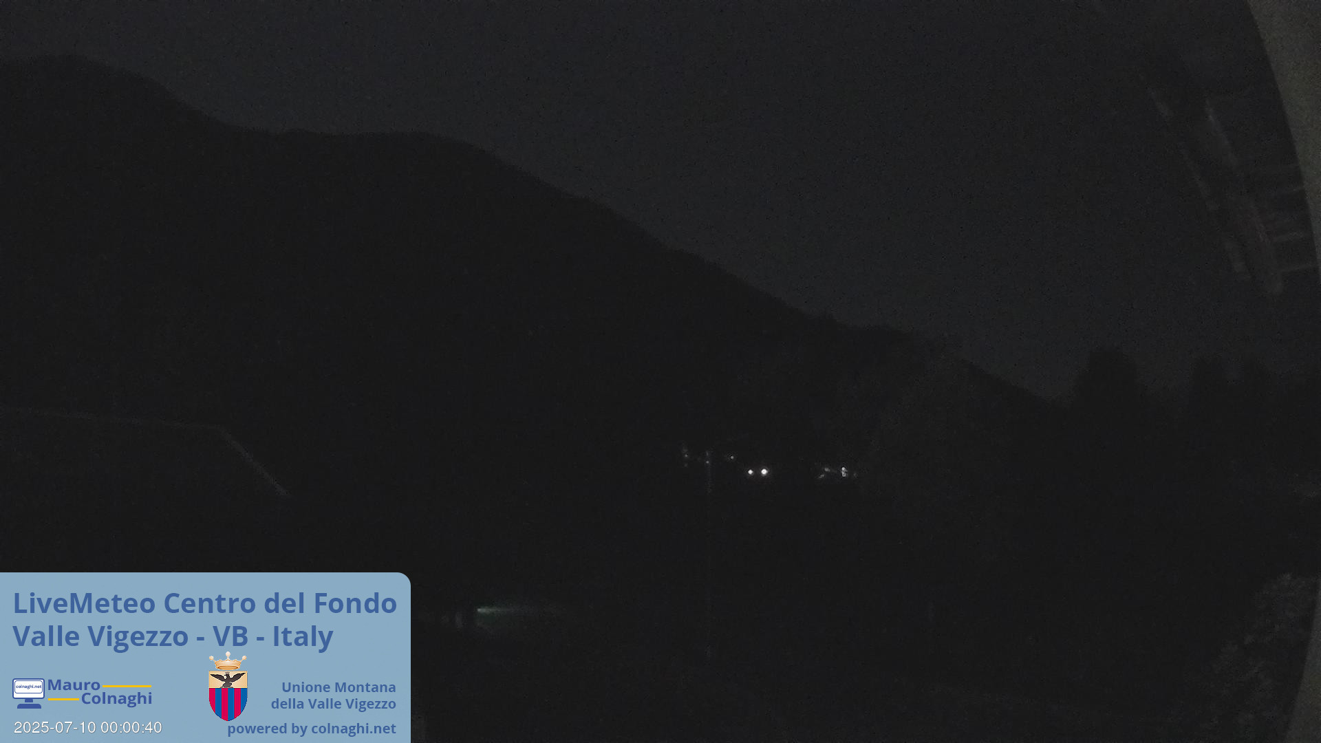 time-lapse frame, Unione Montana Valle Vigezzo webcam