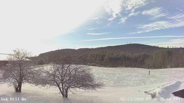 time-lapse frame, Oak Hill Wx webcam