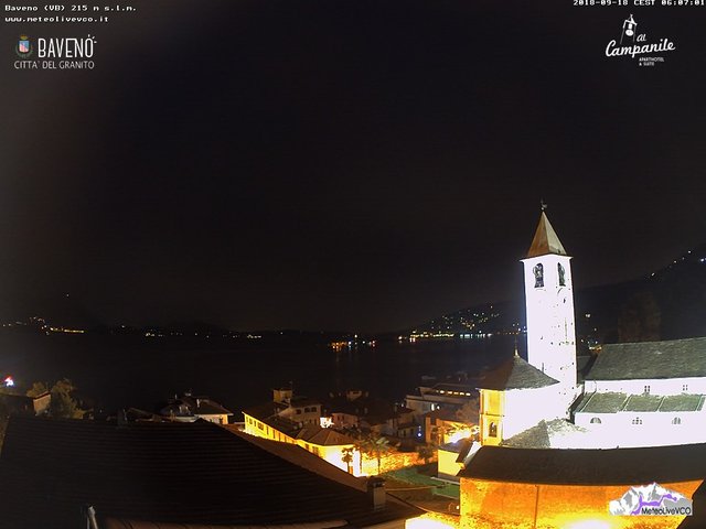 time-lapse frame, Baveno 18 settembre 2018 webcam