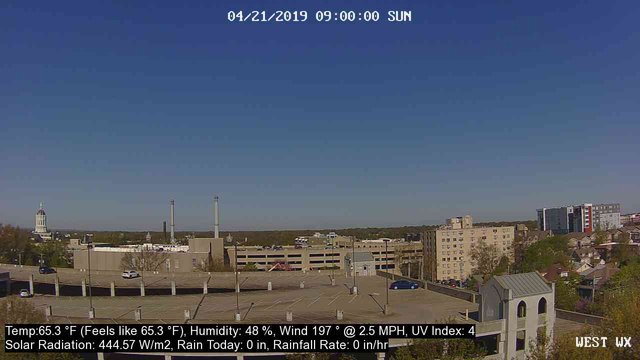 time-lapse frame, University Place Apartments - West Weather webcam